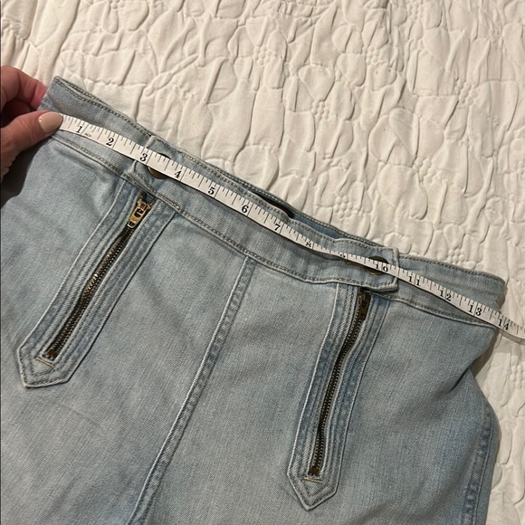 Lee Blue Denim Jean Shorts High-Rise - Picture 6 of 10